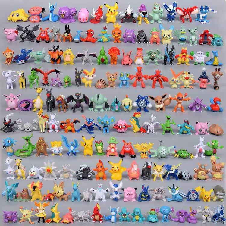 .. เสริมสร้างพัฒนาการสมอง เกมครอบครัว .. ฟิกเกอร์ โมเดลจิ๋ว Pokemon โปเกมอน 1มี 24ตัว คุ้มมาก .. สีสันสวยงามสดใส ของเล่นราคาถูก ..