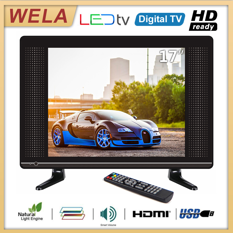 (HOT SALES)  มัลติฟังก์ชั่ WELA 17 นิ้วทีวีดิจิตอล Led Digital TV หลายพอร์ต USB+HDMI+AV+VGA