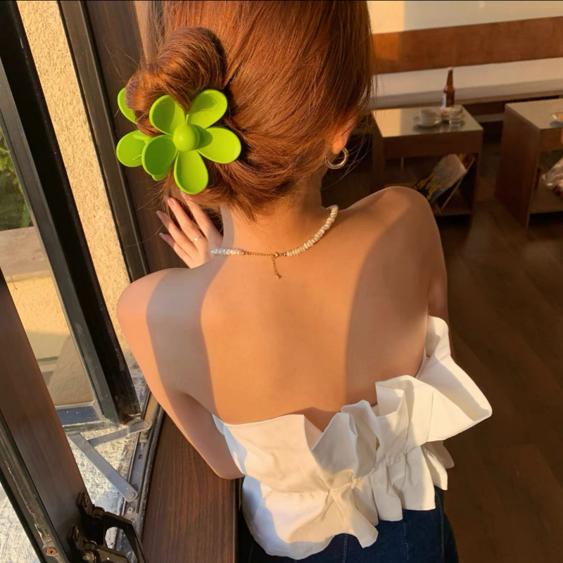 【ZEVER】Thời Trang Hàn Quốc Kẹp Tóc Hoa Dễ Thương Phụ Kiện Tóc Đơn Giản