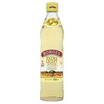 Borges Extra Light Olive Oil 500ml สูตรนี้เหมาะกับการทอด น้ำมันมะกอก สำหรับทำอาหาร คุณภาพดี