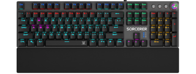 NUBWO X28 Sorcerer Gaming Keyboard คีย์บอร์ดเกมมิ่ง ปุ่มแมคคานิคอล ปรับเปลี่ยนโมดด้วยลูกบิด