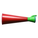 แตร เป่า เชียร์กีฬา เชียร์บอล กีฬาสี 1 ชิ้น - สีแดง / Cheer Horn 1 Pcs. - Red