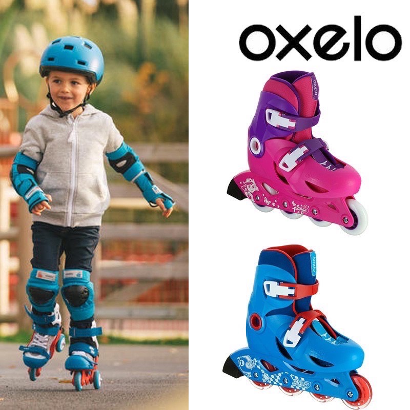 รองเท้าสเก็ตเด็ก Roller Skate โรลเลอร์​เบลด โ​รลเลอร์สเก็ต​ รองเท้าสเก็ต เด็ก 4-6 ขวบ Kids' Skates  OXELO แท้ 100%