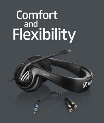 Sennheiser Headset Comfort and Flexibility GSP 107 Gaming headset