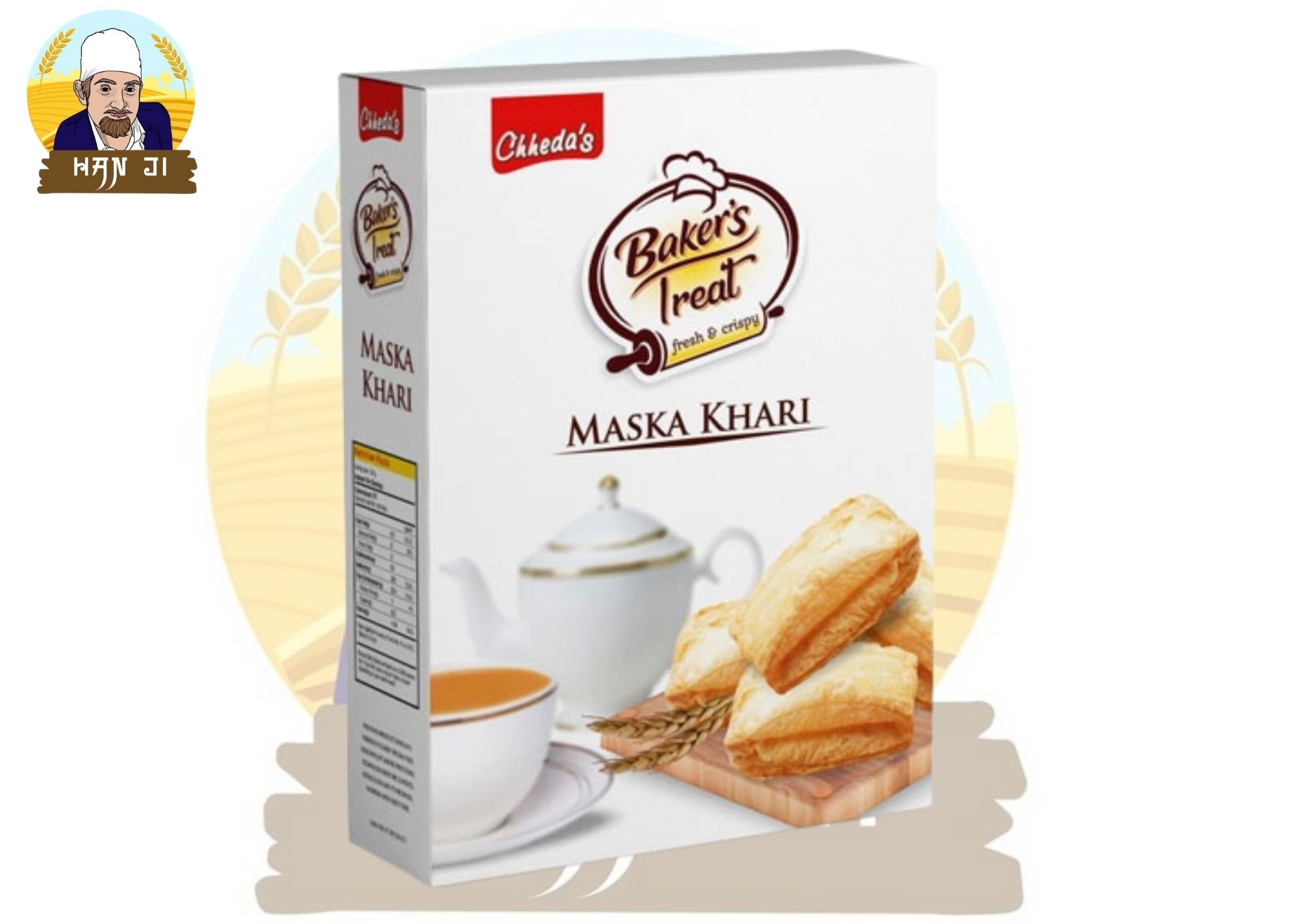 Chheda's Maska Khari 200กรัม แป้งพัฟกรอบพร้อมรับประทาน