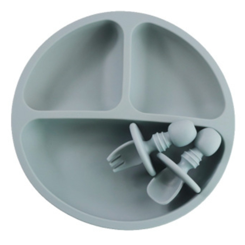 Silicone Plate for Baby,Grip Baby Dish Bowl,Microwave Safe Plates for