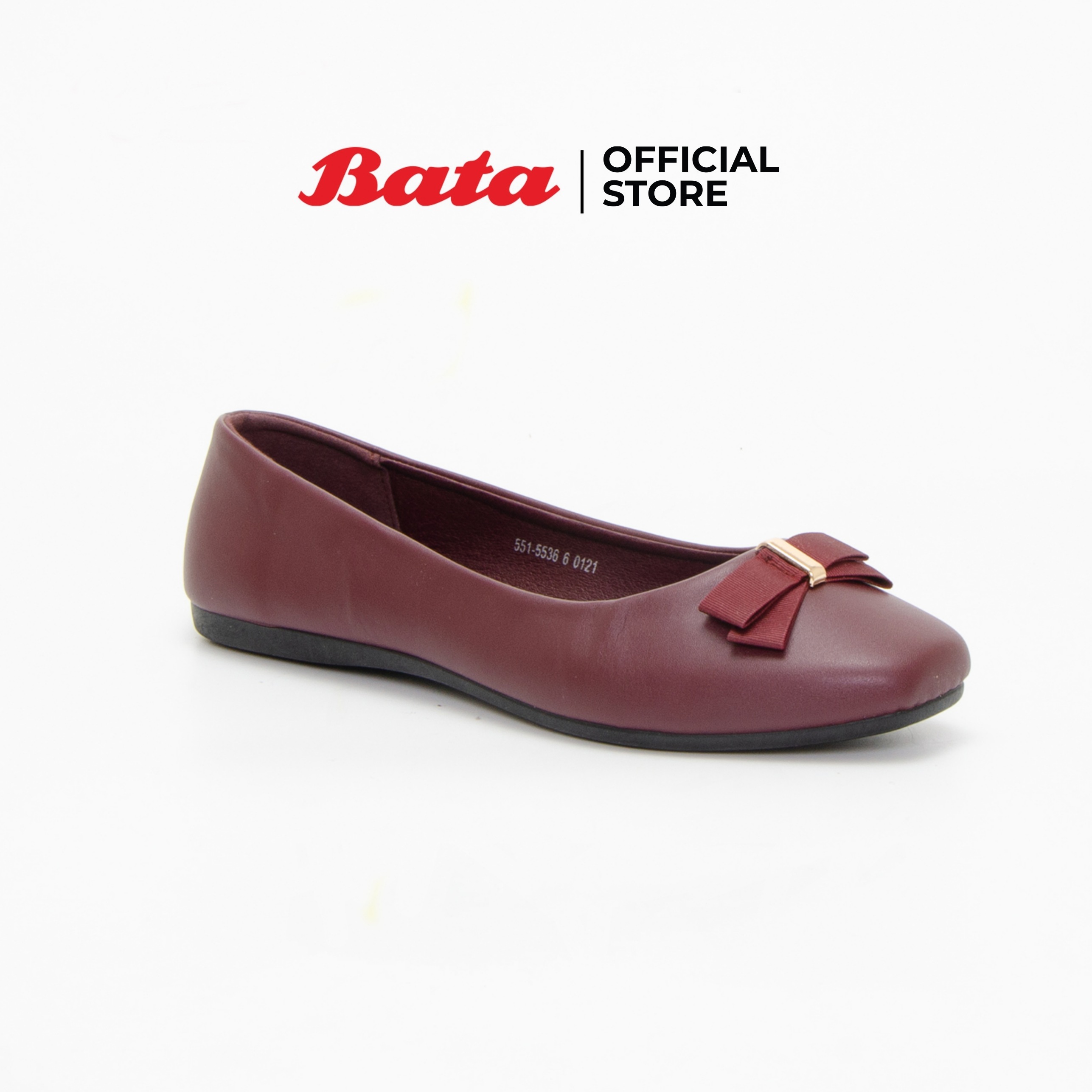 Bata Women's Ballerina Flats รองเท้าบัลเล่ต์แฟลตสำหรับผู้หญิง รุ่น Bindi สีแดง 5515536