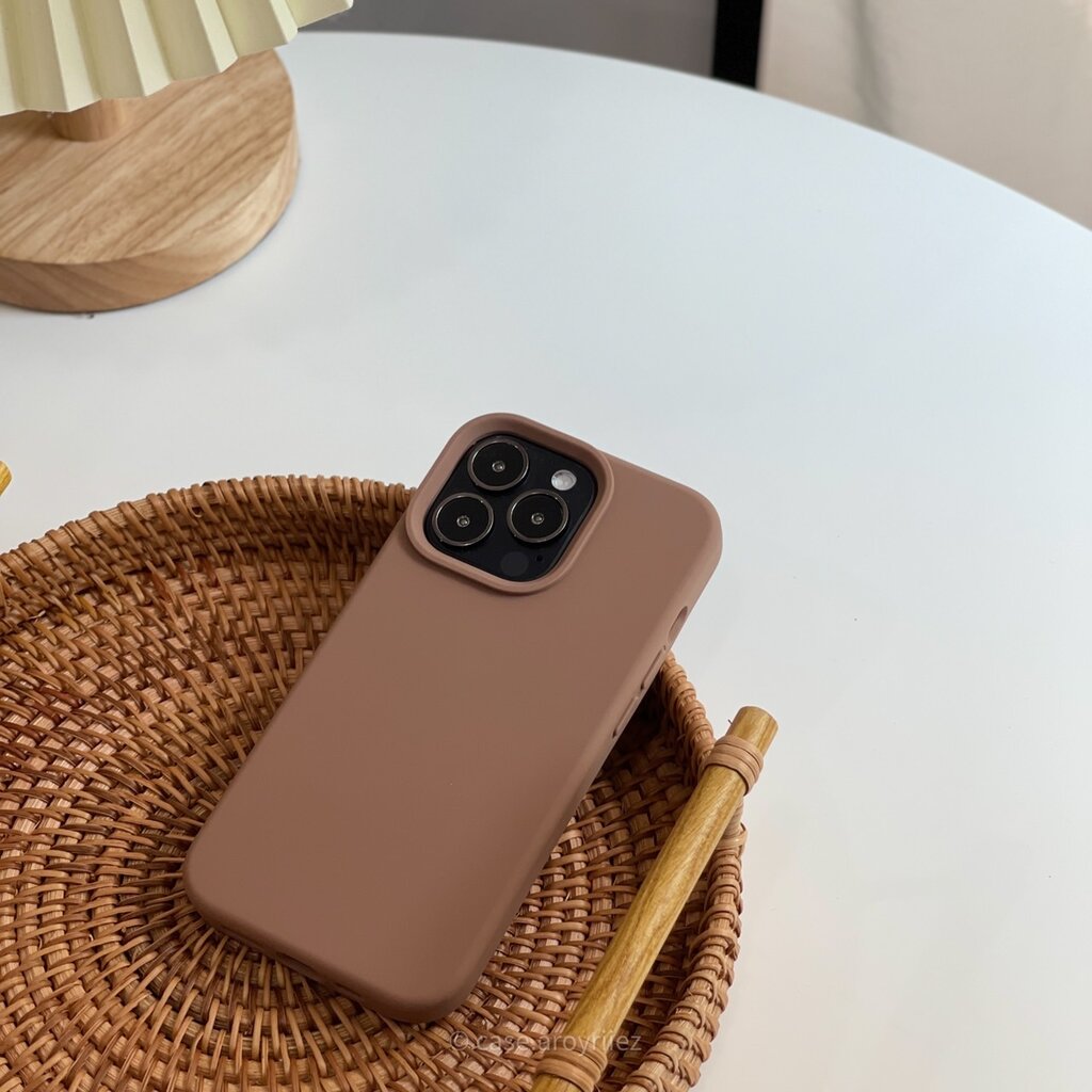 Brown Color Case Silicone premium Case (brownie colors) - case.aroyriiez - ThaiPick