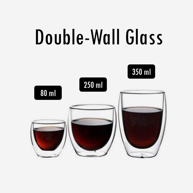 แก้วกาแฟสองชั้น Double wall glass