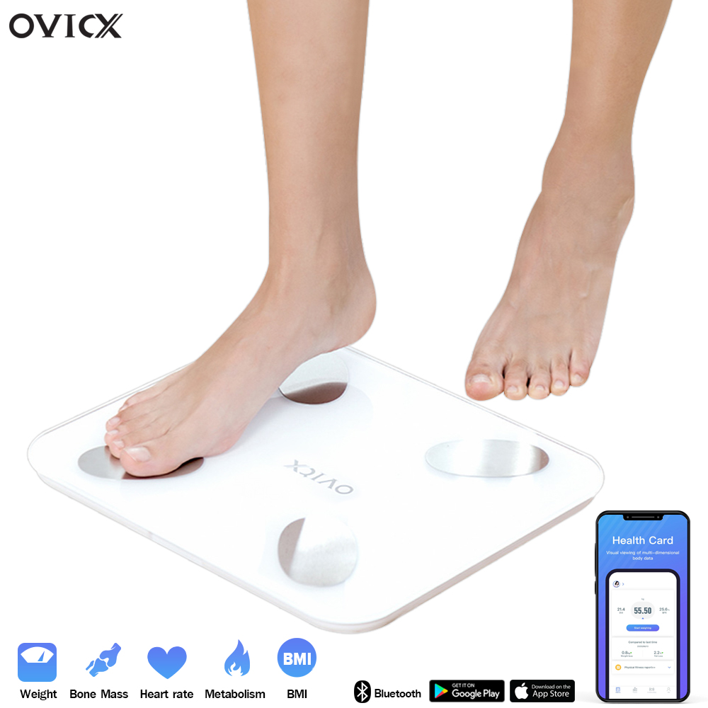 OVICX Body-Fat Scale L1 ที่ชั่ง ตาชั่ง เครื่องชั่งน้ำหนักดิจิตอลอัจฉริยะ เครื่องน้ำหนัก จอ LED