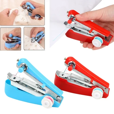 KJ57K Portable Non-electric Simple Operation Handy Manual Cloth Needlework Tools Sewing Machine Handheld Fabric Sewing