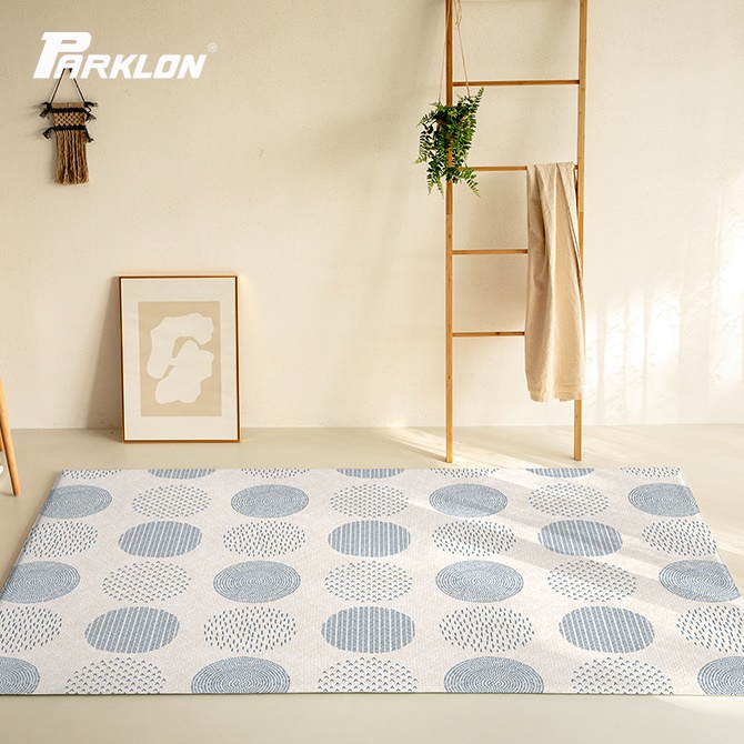 Parklon แผ่นรองคลานเกาหลีเกรดพรีเมี่ยม รุ่น Pure Soft Mat ขนาด 140x210 หนา 1.5cm ลาย Blue Spot
