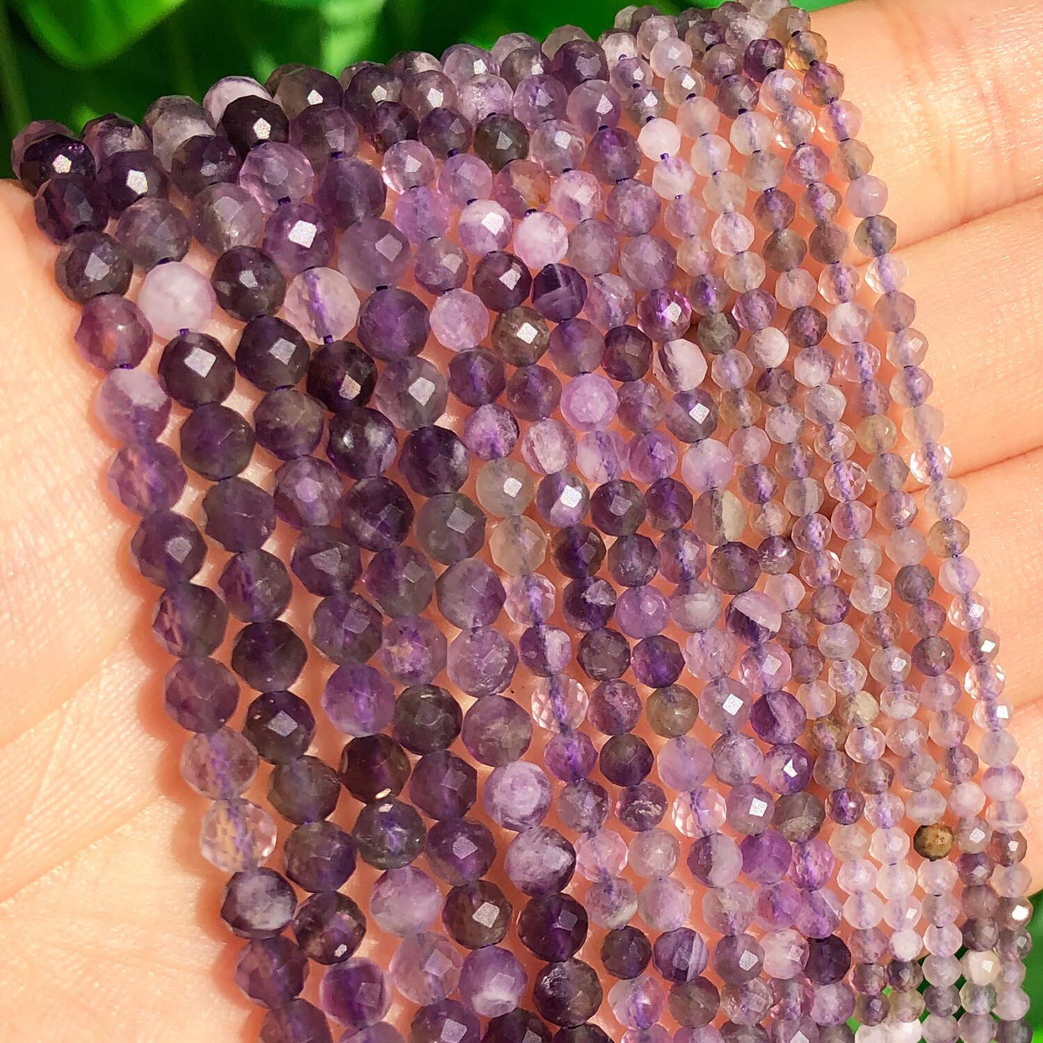 Natural Ted Colorful Tourmaline Stone Beads Round Loose Spsuitable Fo Acer Bead For Jewelry Making DIY Bracelet Essories 15'' 2 3 4Mm