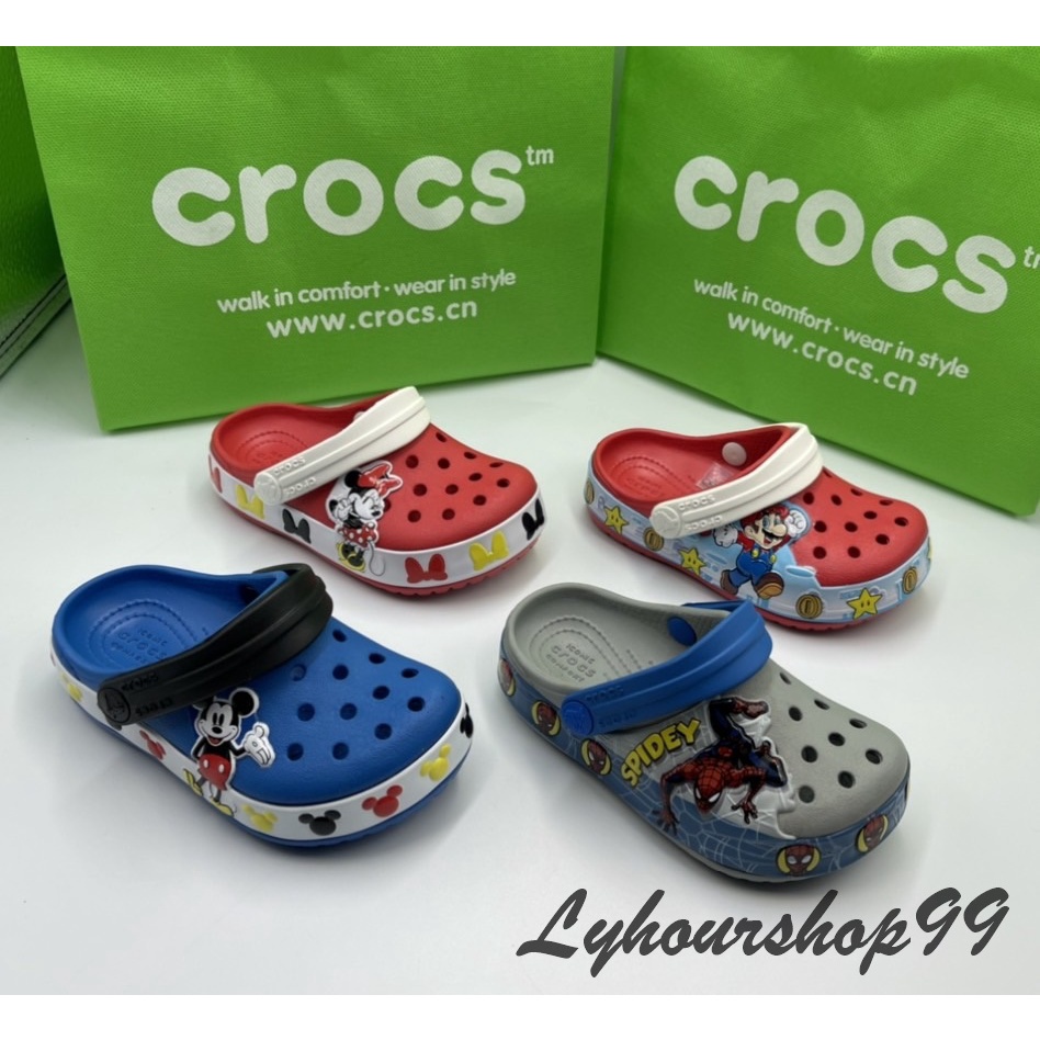 mens shoes รองเท้าลำลองเด็ก (งานแฟชั่น) สไตล์ Crocs Crocs Kids