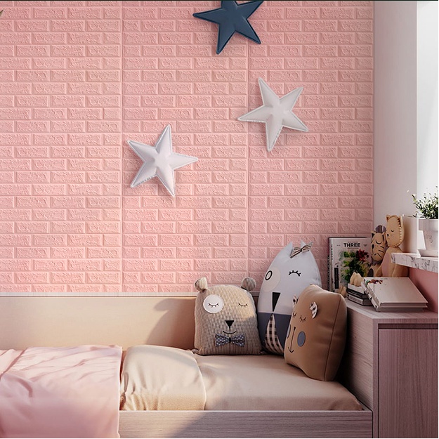 DIY 3D wall sticker Brick Living Room Decor Foam Waterproof Wallpaper
