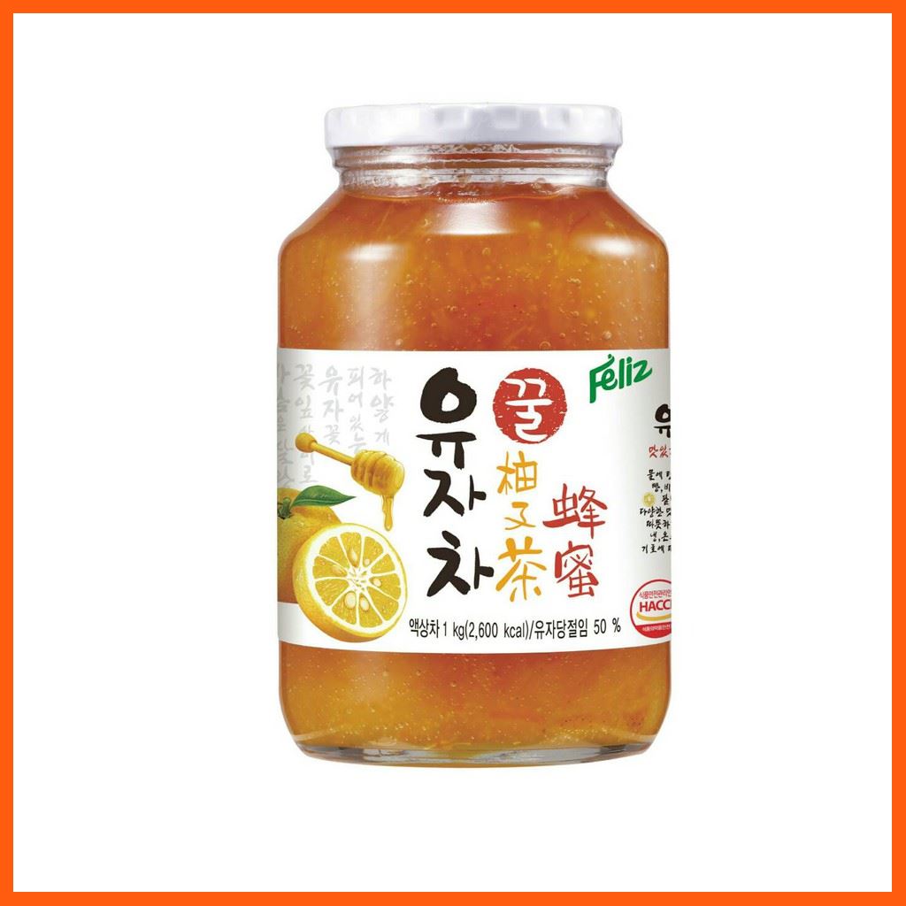 Sale เฟ-ลิซ Yuzu (ยูซุ)TEA ชาส้มผสมน้ำผึ้ง ขนาด 1 กิโลกรัม ชาและสมุนไพร