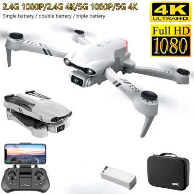 [Fast delivery]2021 NEW F10 Drone GPS 4K 5G WiFi Live Video FPV Quadrotor Flight 25 Minutes RC Distance 2000m Drone HD Wide-Angle Dual Camera with Storage Bag