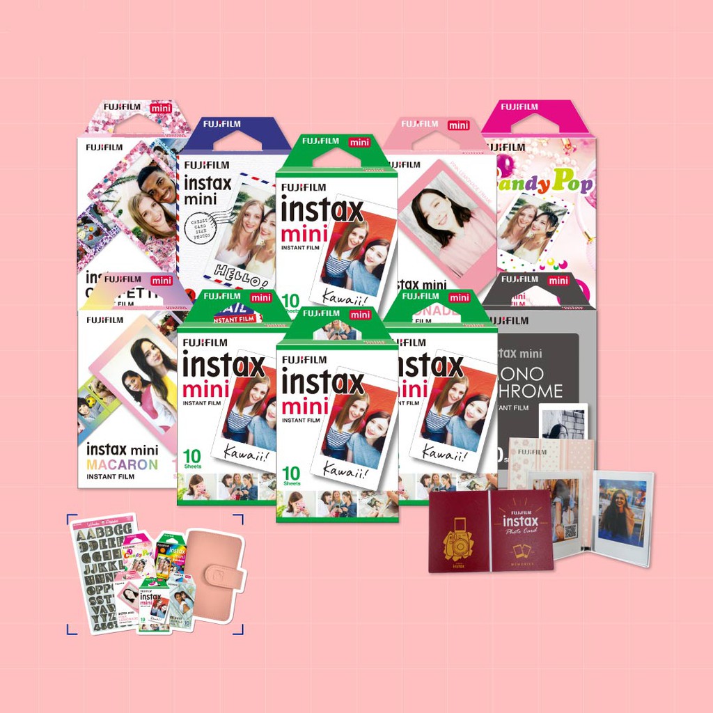 Instax Mini Film packs COMBO SET แบ่งส่ง 4 ครั้งทั้งปี จ่ายแค่ครั้งเดียว จำกัด SET ละแค่ 100 ท่าน Free Shipping