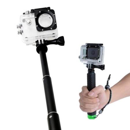 ไม้โกโปร 3 ระดับ แบบกันน้ำ Waterproof handheld monopod for Gopro + SJ4000