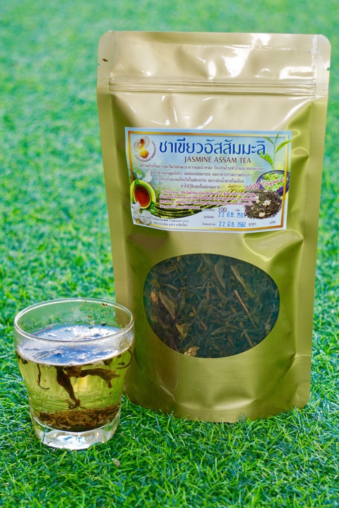 ชาเขียวอัสสัมมะลิ ขนาด 100 กรัม ดอยแม่สลอง Jasmine Tea ชาอัสสัม ชาป่า