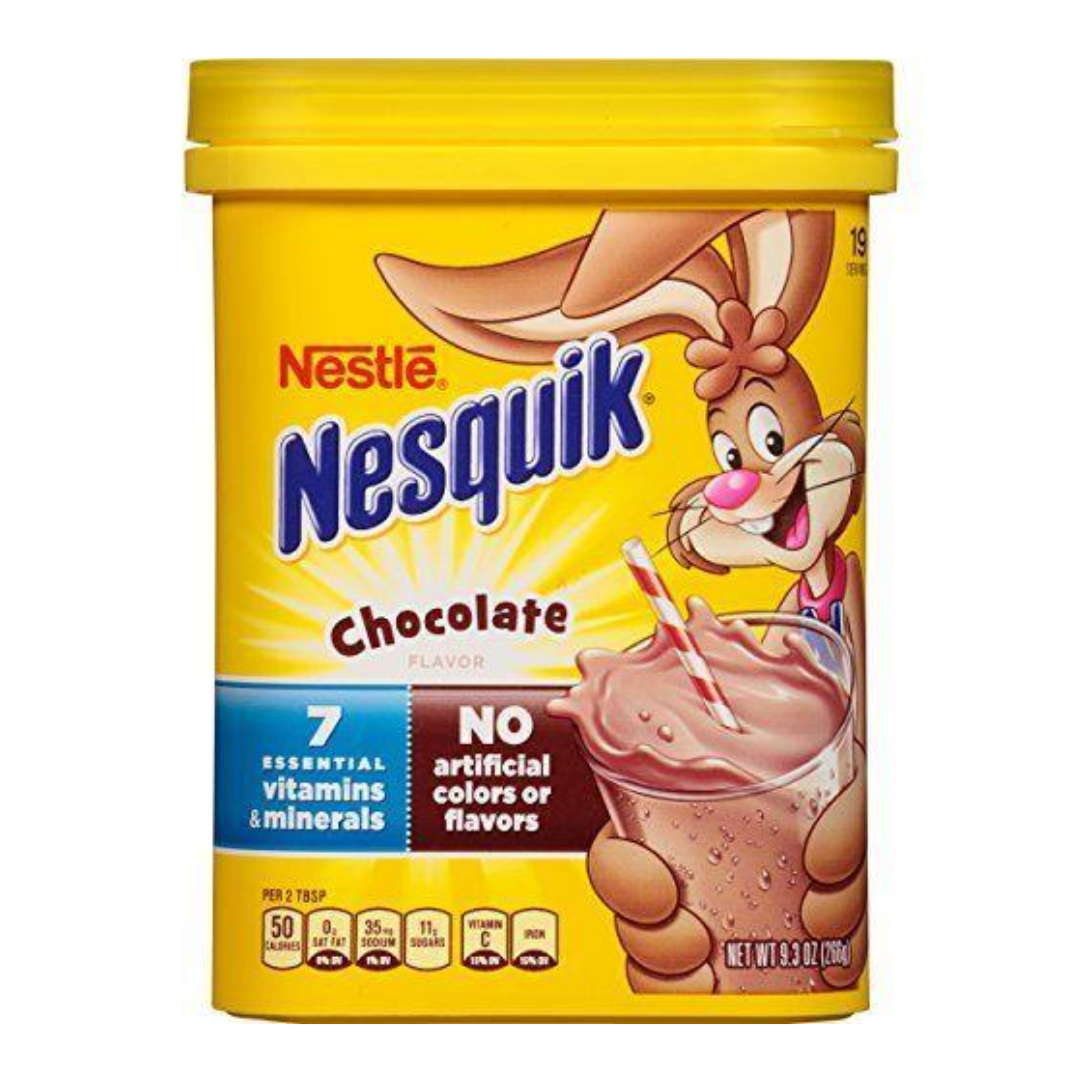เนสท์เล่ เนสควิก ช็อคโกแลตผงปรุงสำเร็จพร้อมชง ชงด้วยน้ำร้อนหรือนมเย็นก็ได้ อร่อยสะดวกทุกที่ทุกเวลา Nestle Nesquik Chocolate Drink Powder ของแท้สลากUK