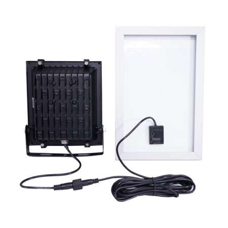 โคมไฟโซล่าเซล โคมไฟสปอร์ตไลท์ 10W 20W 25W 40W แสงสีขาว พร้อมรีโมท ตั้งเวลา เปิด-ปิด อัตโนมัติ แผงโซล่าเซลล์ พลังงานแสงอาทิตย์ (ส่งKERRY)