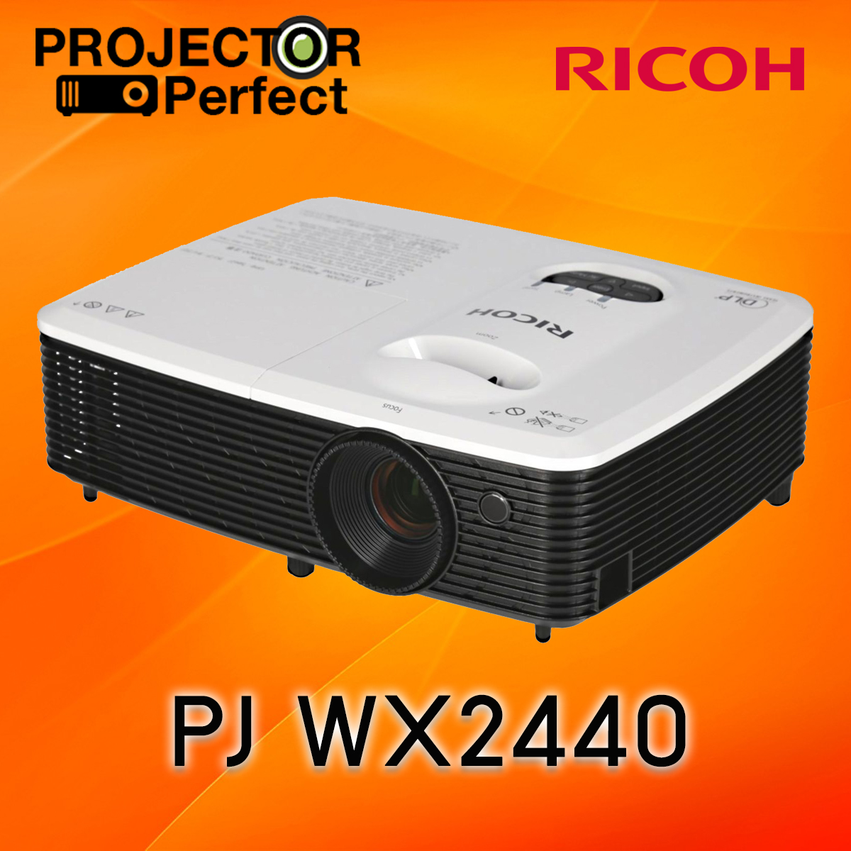 RICOH PJ WX2440 DLP Projector (3,100 Ansi Lumens/WXGA)  เครื่องฉายภาพโปรเจคเตอร์ริโก้ รุ่น WX2440