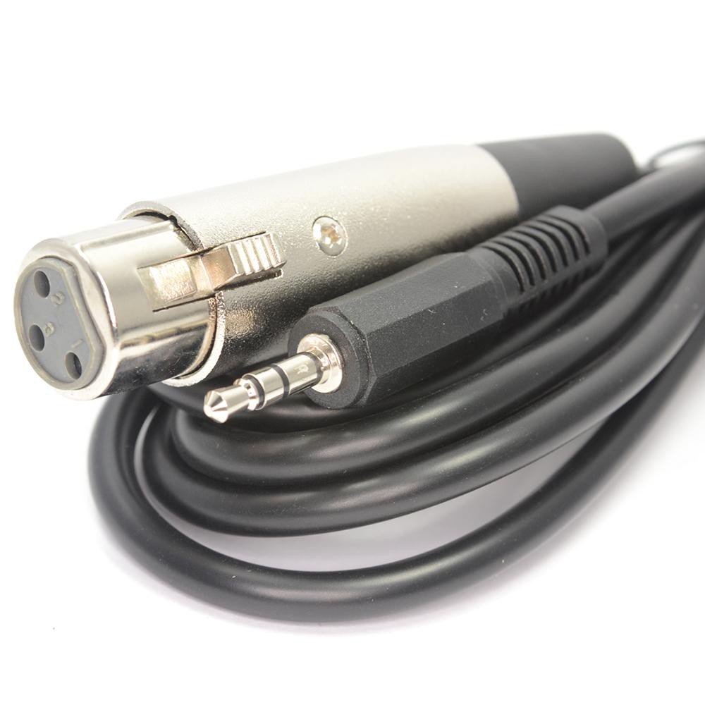 โปรโมชั่น moo shop Foco 2.5m XLR Female to Stereo 3.5mm Plug Microphone Cable Dual Track Output Mic Extension Cable ราคาถูก ไมโครโฟน ไมโครโฟนไร้สาย ไมโครโฟนบลูทูธ ไมโครโฟนลำโพง