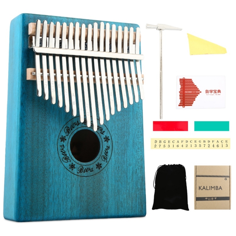 17 Keys Kalimba Mahogany Thumb Piano Musical Instruments Mbira Kalimba with Learning Book Tune Hammer Malaysia