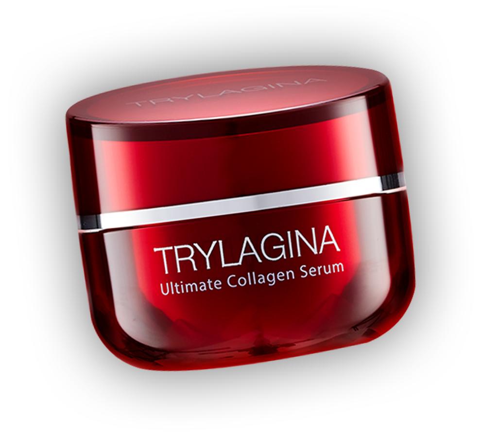 Trylagina Collagen Serum ไตรลาจินา คอลลาเจนเซรั่ม ลดเลือนริ้วรอย ผิวกระชับ ดูอิ่มน้ำ ขนาด 30 กรัม (1 กระปุก)