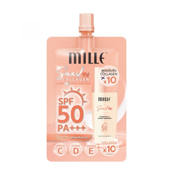 MILLE บีบีครีม SUPER WHITENING GOLD ROSE BB CREAM SPF30++ 6G. - millebeaute