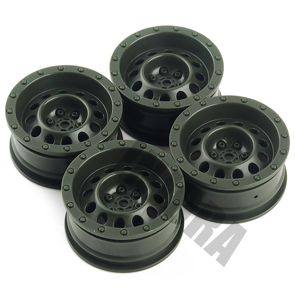 Pneus à boue avec accroche en caoutchouc 115mm pour chenille axiale 1:10, compatible avec RC SCX10, SCX10 II, JEEP 90046, 90047, defence G500, TRX-4 G63, 4 pièces