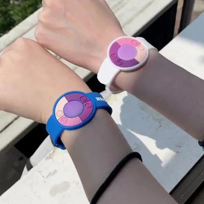 【Pinkpanda】UV Tester Wristband UV Watch Bracelet for Monitoring Ultraviolet Rays Best Gift To Protect Skin Rays UV Tester Sunshade Products