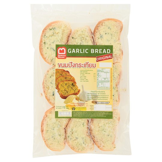 เบเกอรี่ เฮ้าส์ ขนมปังกระเทียม 110กรัม ผลิตภัณฑ์จากนมเนย และไข่สำหรับอุปโภคบริโภค