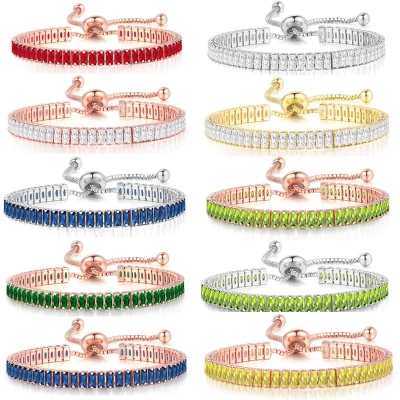 Ekopdee Fashion Charm Tennis Bracelet For Women Luxury Kpop Gold Cubic Zirconia Bracelets Female Wedding Jewelry 2021 New Gift