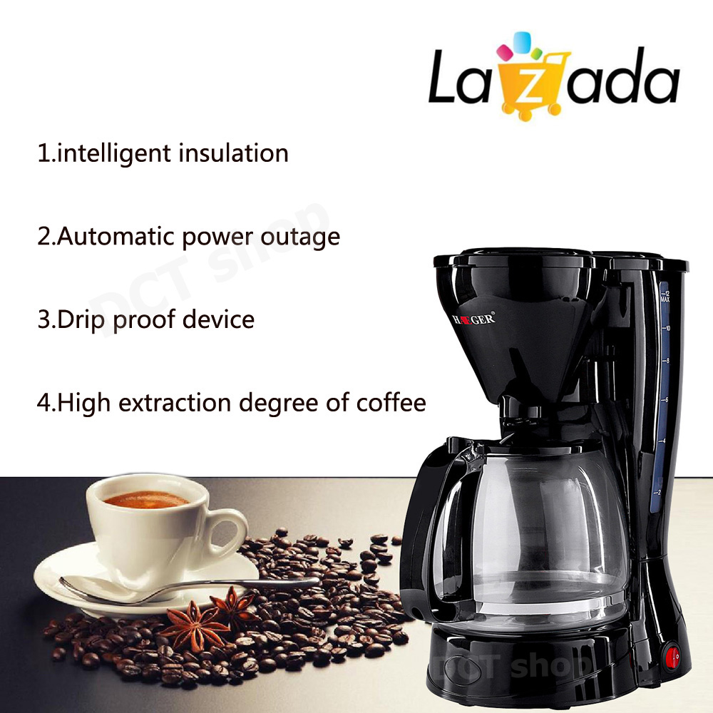600ml FullAutomatic American Style Drip Coffee/Tea Machine Household