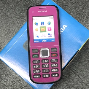 สินค้า โทรศัพท์มือถือปุ่ม Nokia C1-02 ใส่ซิม AIS TRUE 4G ได้เสียงดังและราคาถูกเหมาะสำหรับผู้สูงอายุและนักศึกษา