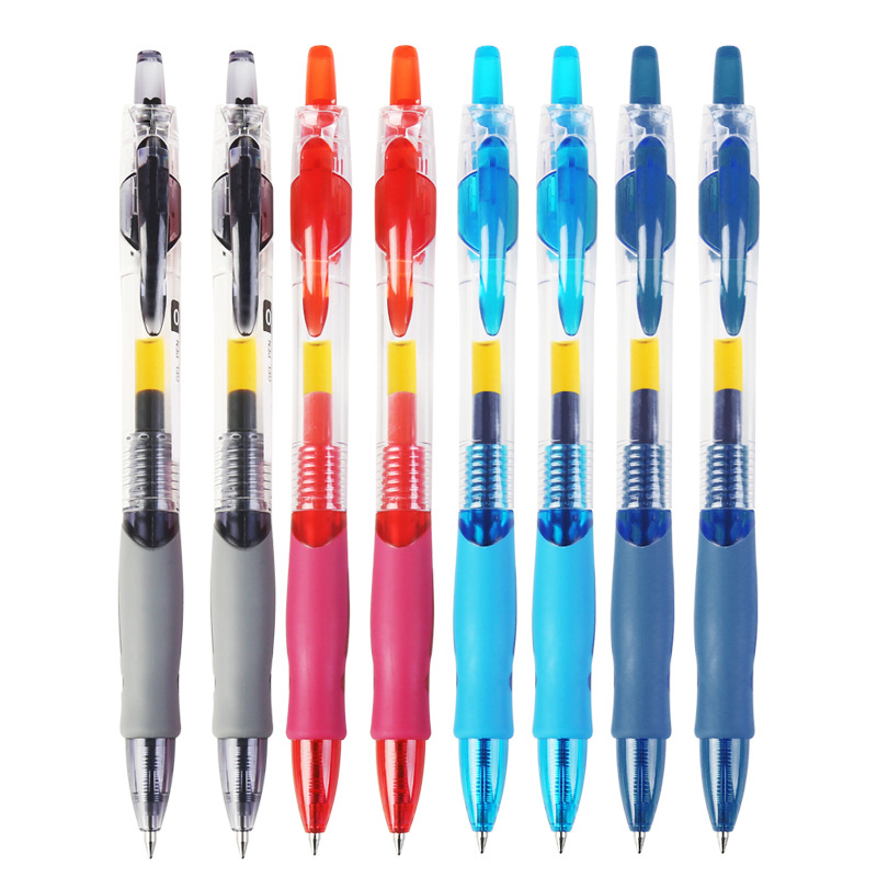 (ราคาต่อแท่ง)ปากกาเจล แบบกด ขนาด 0.5 mm มีสามสี ปากกาเจล กึ่ง ลูกลื่น เขียนลื่น ราคาส่ง