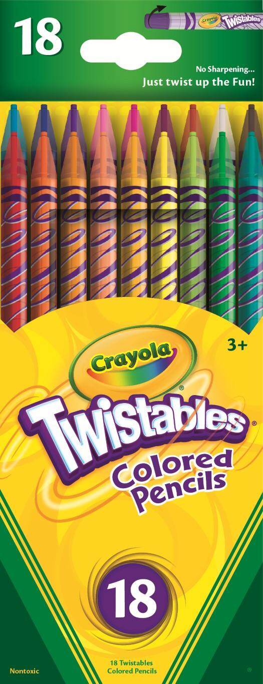 Crayola สีไม้หมุนได้18สี