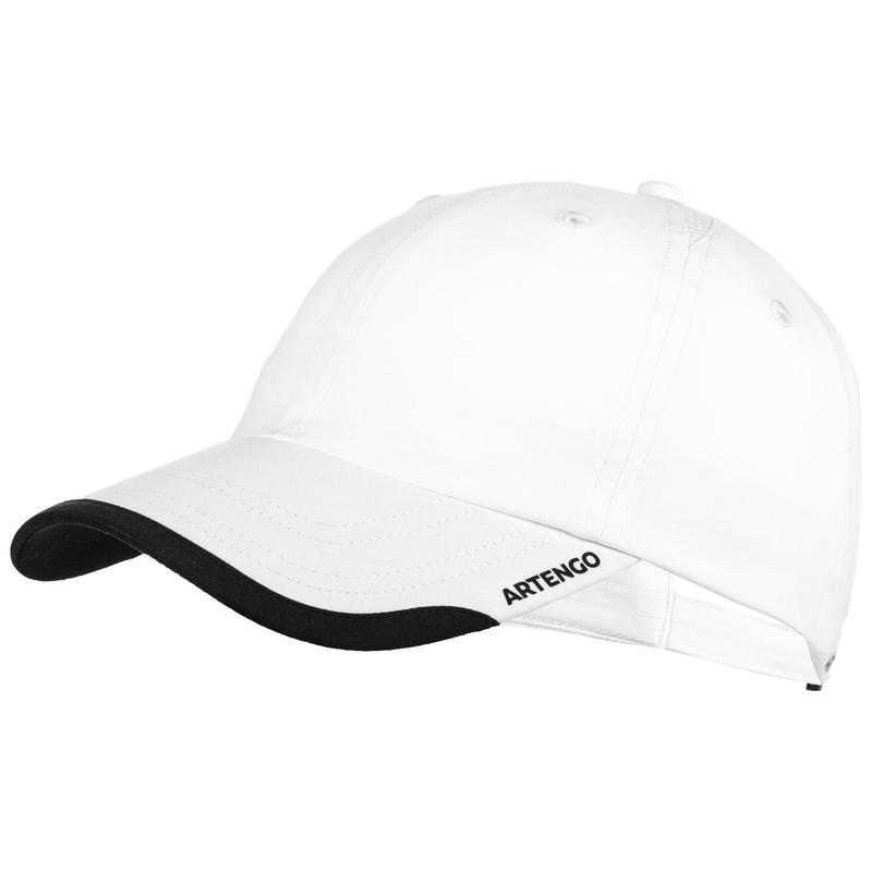 หมวกสำหรับเล่นกีฬาแร็คเกตรุ่น TC 100 Flexible (สีขาว) อุปกรณ์สำหรับใช้ในการเล่นเทนนิส