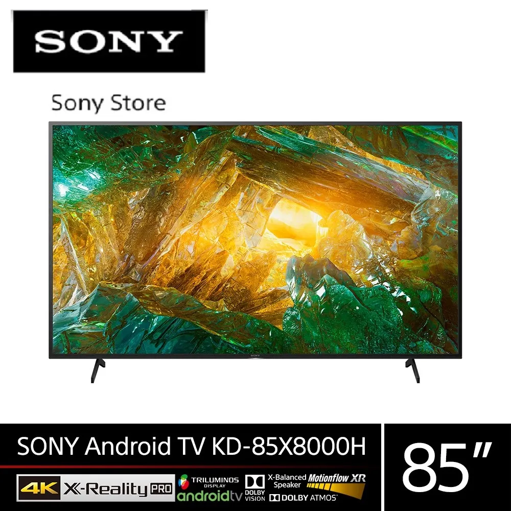 SONY KD-85X8000H (85 นิ้ว) | 4K Ultra HD | High Dynamic Range (HDR) | สมาร์ททีวี (Android TV)