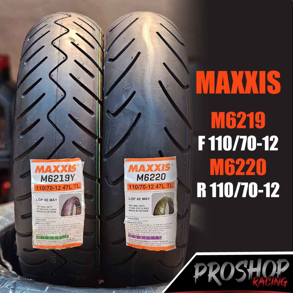 Lốp Maxxis M6219 M6220, kích thước 12 110/70-12, dành cho Grand Filano.