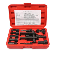 10pcs Motorcycle Internal Bearing Puller Tool Two Claw Puller Set for Motorbikes Repair Motorcycle Bearing Removal Hand Tool Set with Storage Box Tool