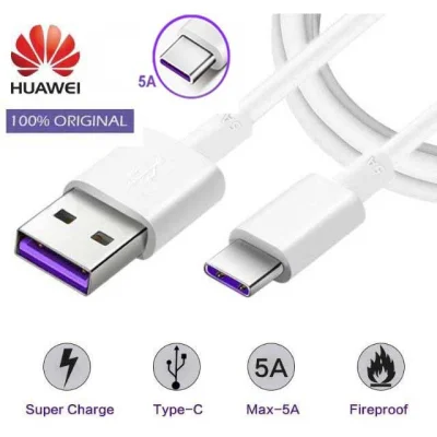 BOS026 สายชาร์จ หัวชาร์จ สำหรับ Huawei USB Type C รองรับ Super charge
