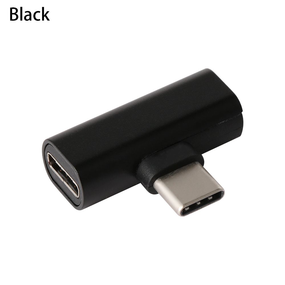 Clmxca universal usb c metal mini headphone jack audio convertor aux splitter type-c to type-c adapter