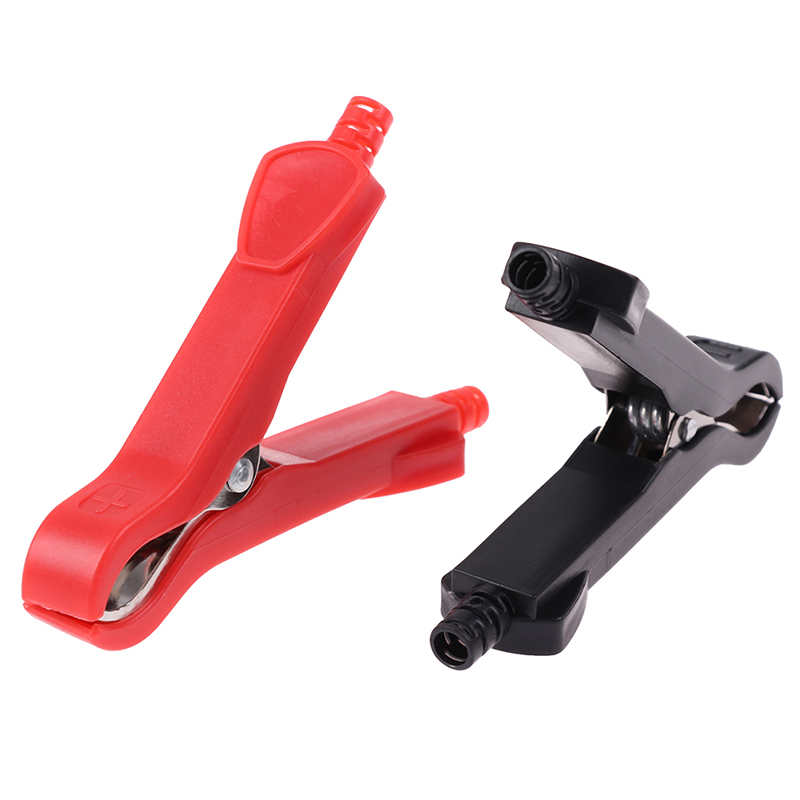 4X Insulated Crocodile Clip Electrical Battery Connector 30A Alligator