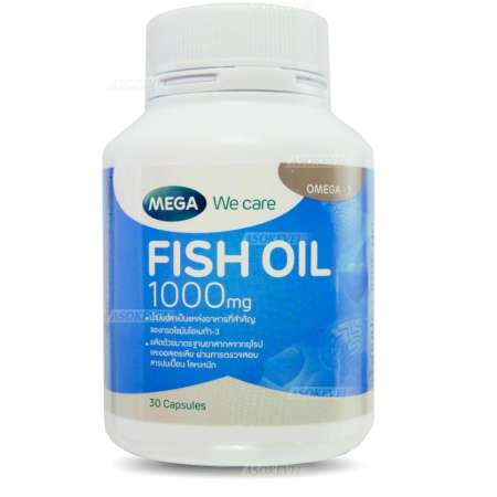 นำเสนอ Mega We Care Fish Oil 1000mg 30 แคปซูล (1ขวด) ผลิตภัณฑ์เมก้า วีแคร์
ฟิชออย (น้ำมันปลา) 1000มก.(Recommended by Pharmacist) โปรโมชั่น