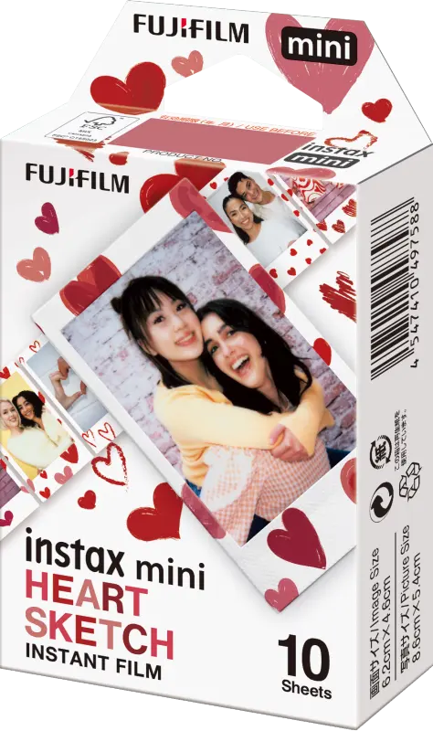 ภาพสินค้าFUJIFILM INSTAX MINI ลาย HEART SKETCH จากร้าน Instax Official Store บน Lazada ภาพที่ 4