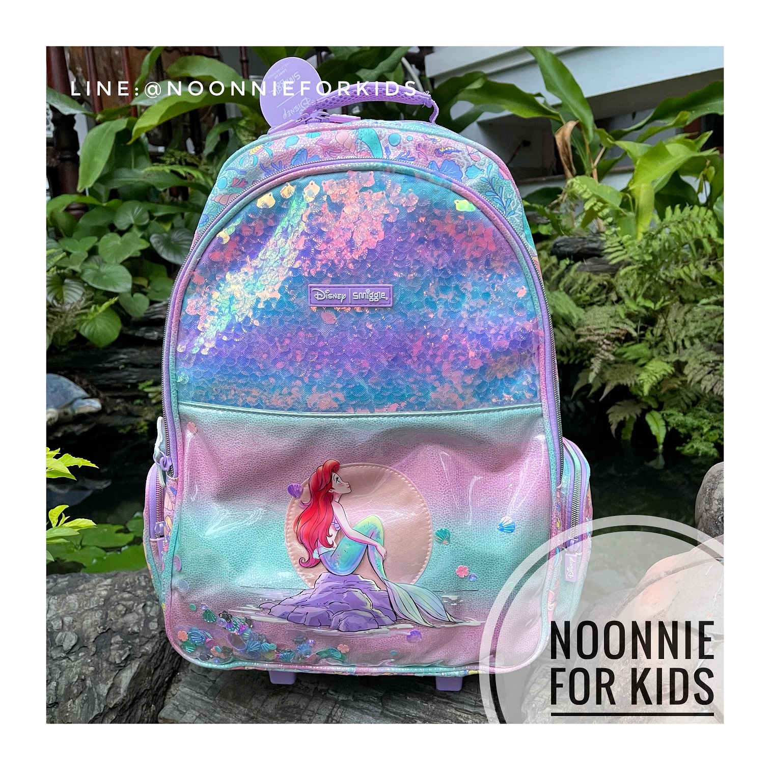 ⭐️New⭐️กระเป๋าเป้ล้อลาก Smiggle Disney Princess Trolley Backpack With