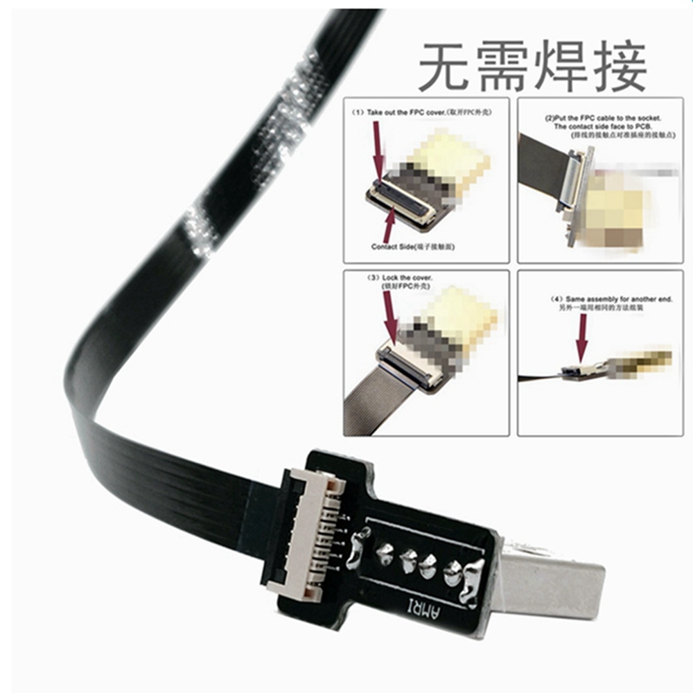 ☂ Ffc Micro Mini Usb Fpv Thin Thin Flat Soft Flexible Fpc Charge Cable For Fpv Brushless 2483